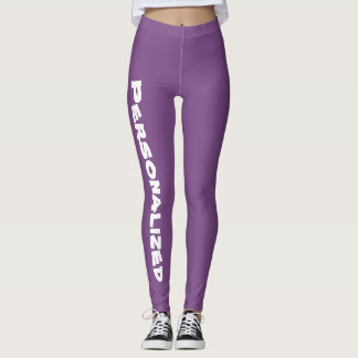 Legging Caneleiras personalizadas roxo das senhoras