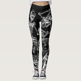 Legging Caneleiras pretas macabramente de Danse dos
