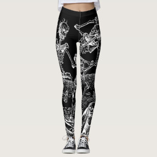 Legging Caneleiras pretas macabramente de Danse dos
