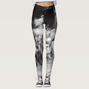 Legging caneleiras pretos e brancos foto abstracto