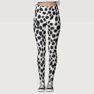 Legging Caneleiras realísticas do impressão de Dalmation