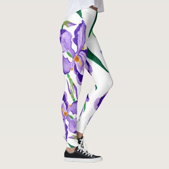 Legging Caneleiras roxas da íris (Direita)