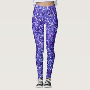 Legging Caneleiras roxas do brilho