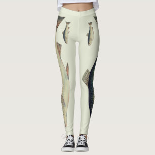 Legging Caneleiras salmon da ilustração do vintage