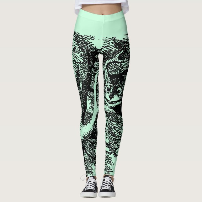 Legging Caneleiras sorrir forçadamente de Cheshire (Frente)