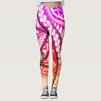 Legging Caneleiras tribais havaianas