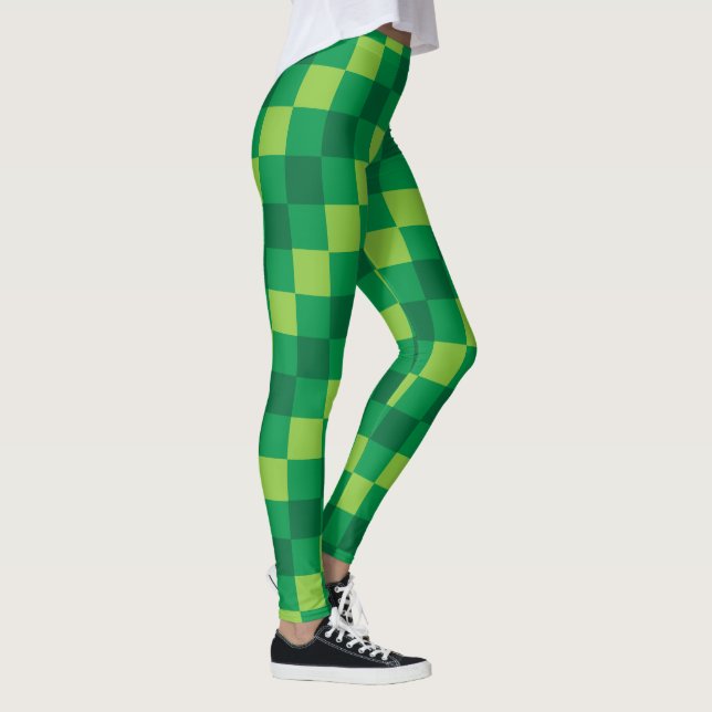 Legging Caneleiras verdes Checkered (Direita)