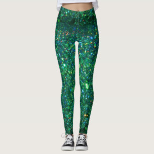 Legging Caneleiras verdes do brilho