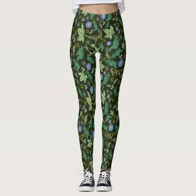 Legging Caneleiras verdes do Natal (Frente)