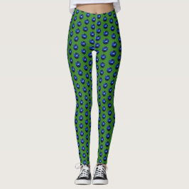Legging Caneleiras vívidas do mirtilo
