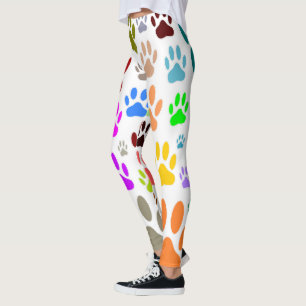 Legging Canhão de Cães Imprime Por Toda Parte