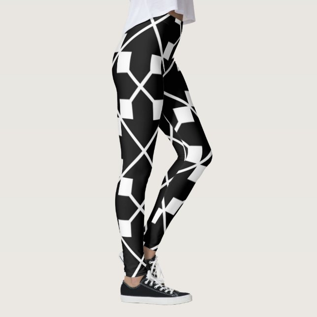 Legging Canto Preto | Zazzle_Growth. (Direita)