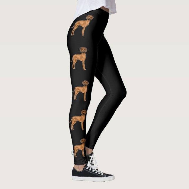 Legging Cão Leão Africano Marrom Rhodesiano Ridgeback (Direita)