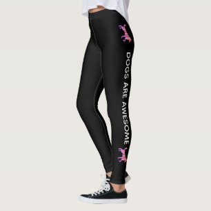 Legging Cão - Pop de Animais de companhia, cor-de-rosa, A