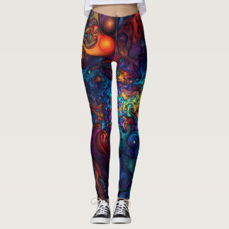 Legging Caos de cor para Yoga e Pilatos