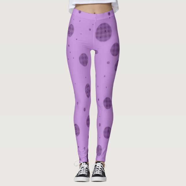 Legging Caos de Ponto Roxo (Frente)