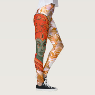 Legging Capacitar a Deusa Arte Espiritual Força Feminina
