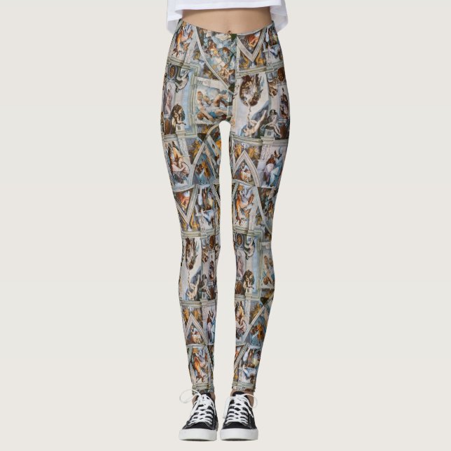Legging Capela Sistina por Michelangelo Yoga Running (Frente)