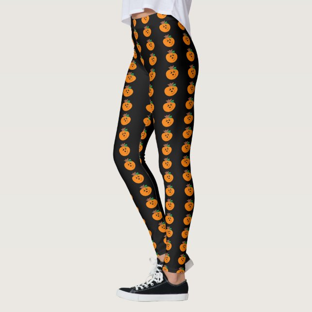 Legging Cara Engraçado Pumpkin (Esquerda)
