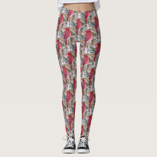 Legging Cardeal vermelho lindo