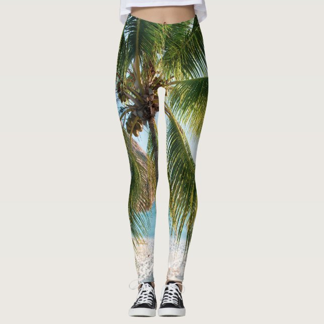 Legging Caribe Beach Bliss #1 #wall #art (Frente)