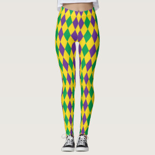 Legging Carnaval de Diamantes Mardis Gras Harlequin