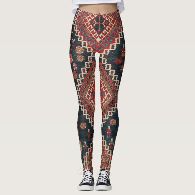 Legging Carpete de Carpete Persa Turca Oriental Oriental (Frente)