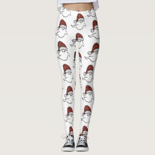 Legging Carpete de hotel assustador fantasma de natal