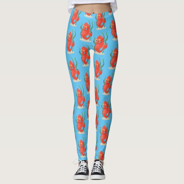 Legging Cartografia de cavalo-de-coleira-branca (Frente)