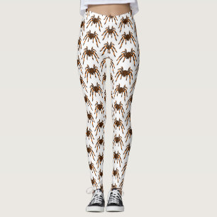 Legging Cartoon de aranha-do-marrom e-laranja-acastanhado