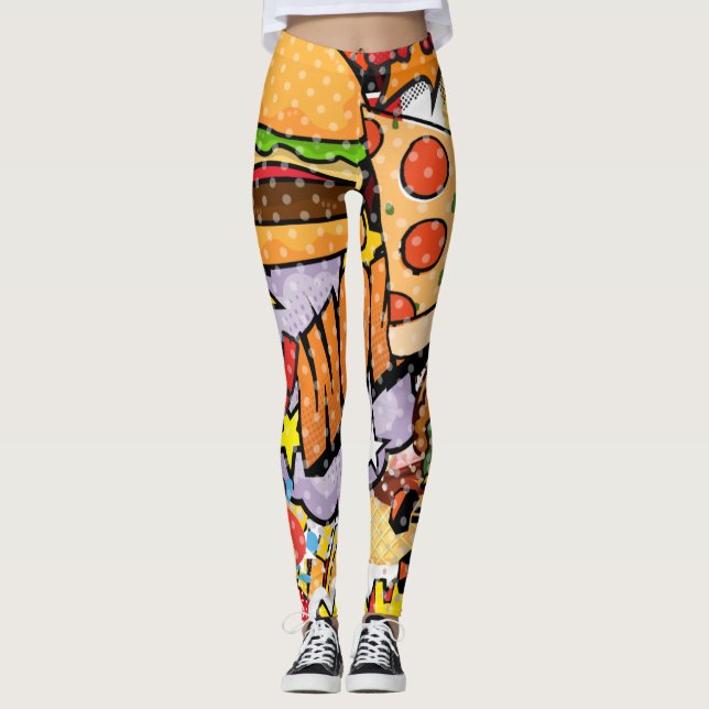 Legging Cartoon de comida (Frente)