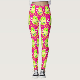 Legging cartoon de raposa