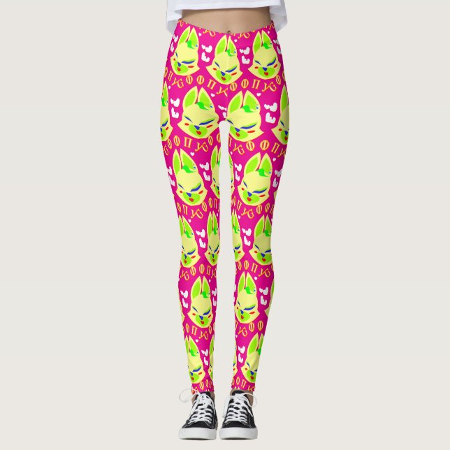 Legging cartoon de raposa (Frente)