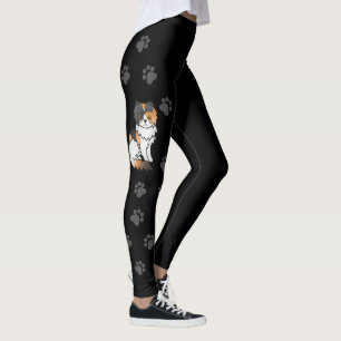 Legging Cartoon Gato e Pata Negra do Calico Persa