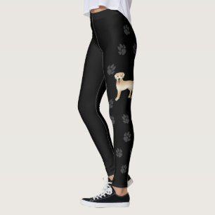 Legging Cartoons de Cachorro Amarelo Labrador Retriever