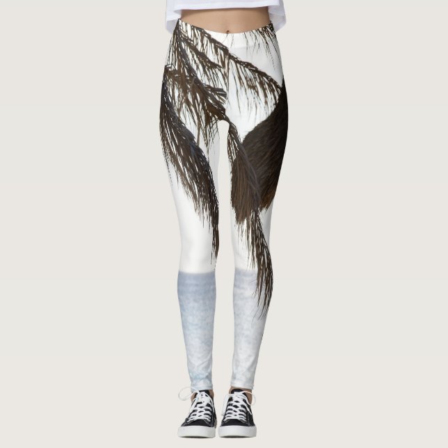 Legging Cas Abao - Escape Tropical de Praia #2 #ocean #wal (Frente)