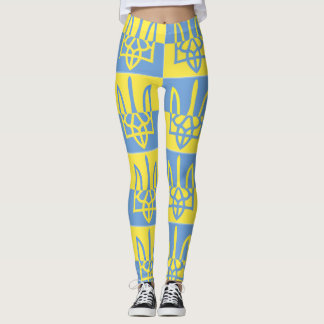 Legging Casaco de armas ucranianas Poseidon Trident Tryzub