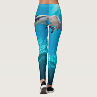 Legging Casais de Tubarões de Recifes