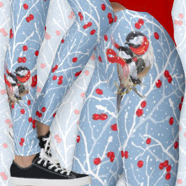 Legging Casal de Chickadees Adorável