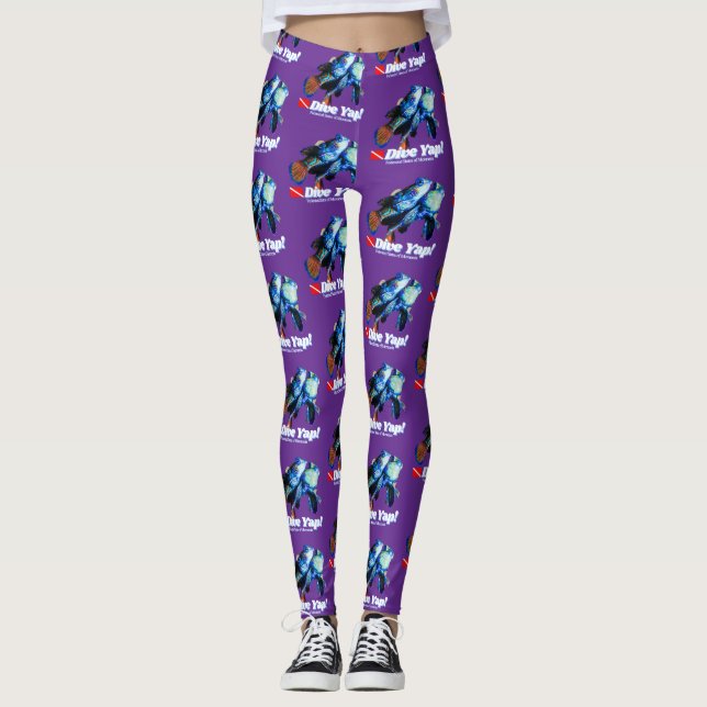 Legging Casal de peixes-mandarim fofos (Frente)