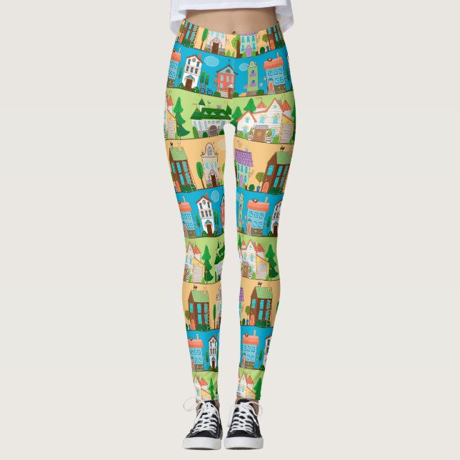 Legging Casas Fofas (Frente)