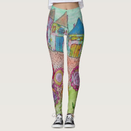 Legging Casas Whimsical