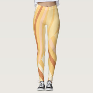 Legging Castanho bege Diagonal Strike