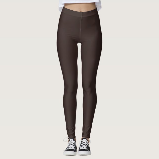 Legging Castanho-escuro (Frente)
