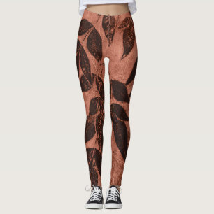 Legging Castanho sai na ferrugem