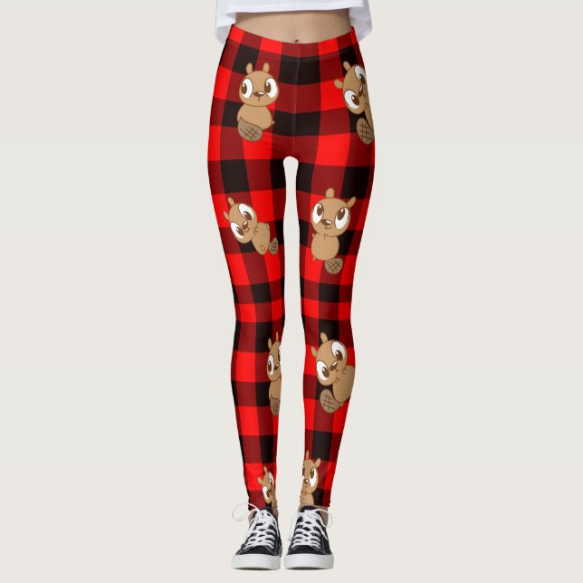 Legging Castor de Cuta no Flannel (Frente)