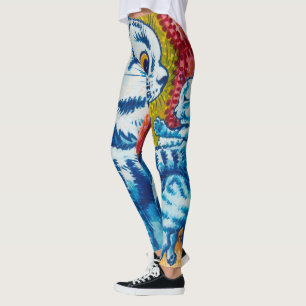 Legging Cat e seus Kittens por Louis Wain