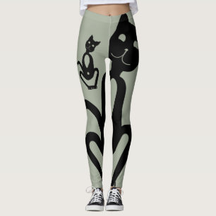 Legging CAT PRETO por Slipperywindow