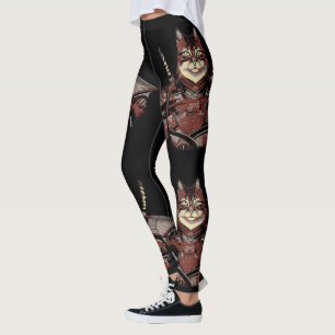 Legging Cat Samurai Warrior Japonês