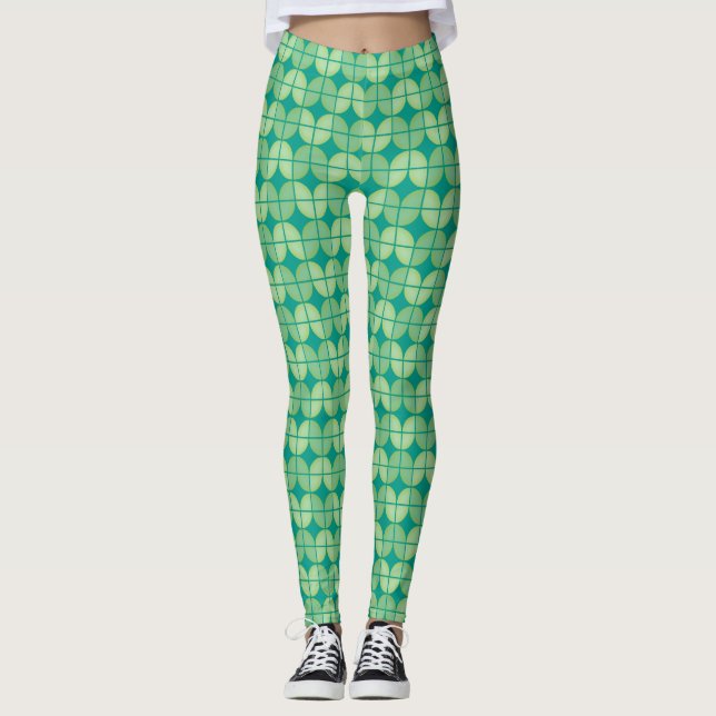 Legging Catadores Socialitas no Padrão Verde (Frente)